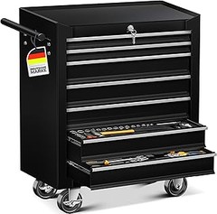 Mantenimiento de un carro de herramientas con bandejas abiertas