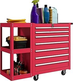 Cómo organizar un carro de herramientas con bandejas abiertas eficazmente