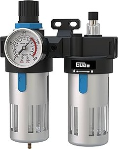 Filtros reguladores y lubricadores para aire comprimido en taller doméstico