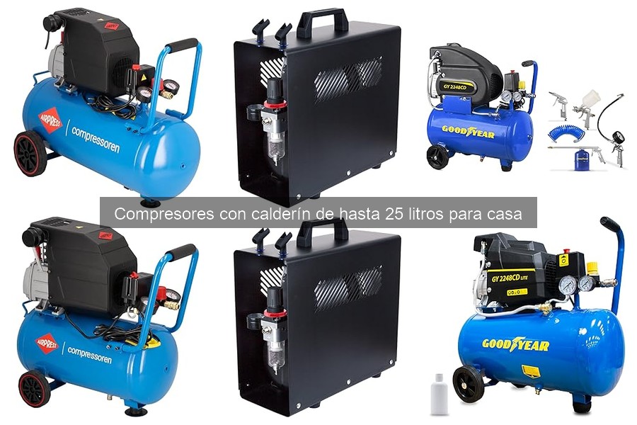 Accesorios esenciales para compresores con calderín de hasta 25 litros