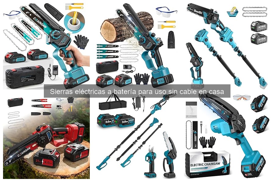 Accesorios esenciales para sierras eléctricas a batería