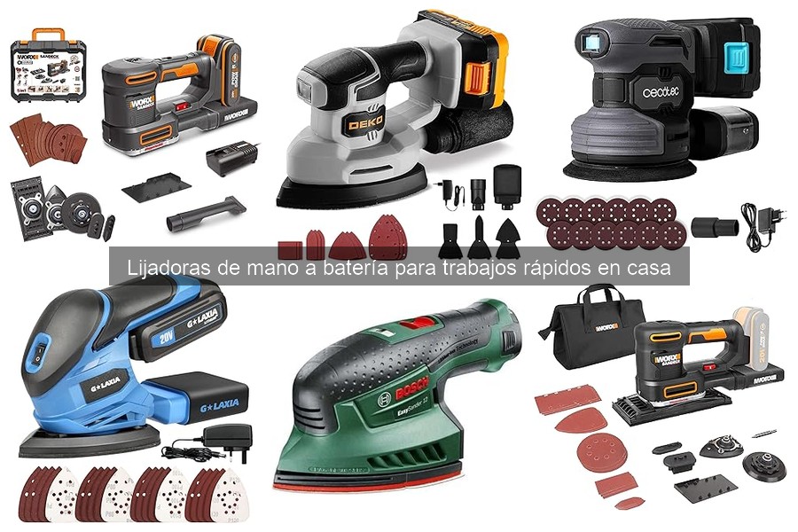 Accesorios imprescindibles para lijadoras de mano a batería
