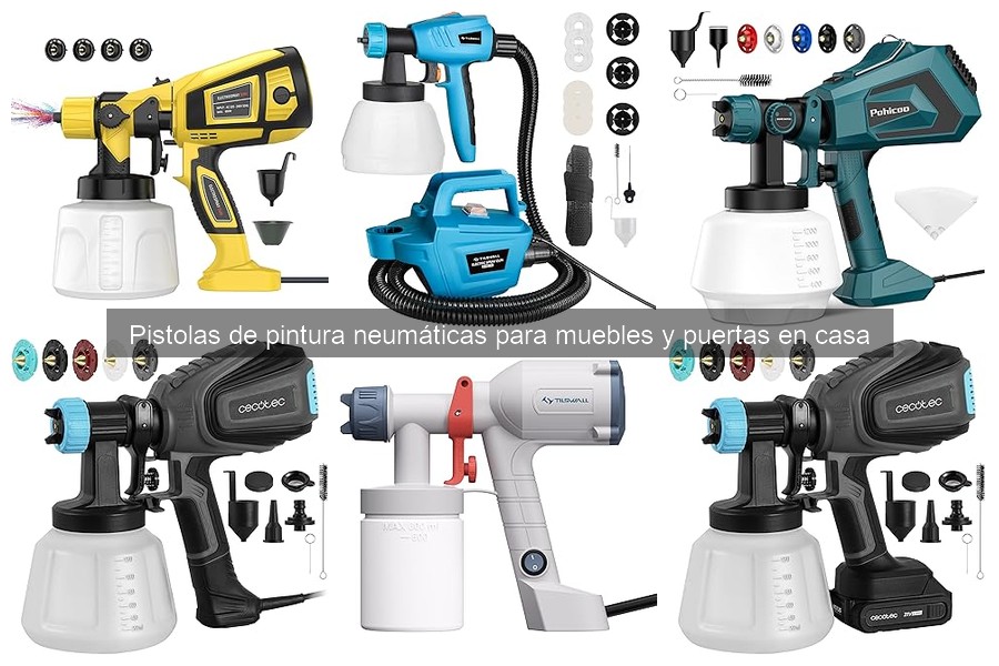 Almacenamiento correcto de pistolas de pintura neumáticas