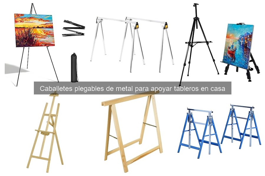 Alternativas a caballetes plegables de metal para bricolaje