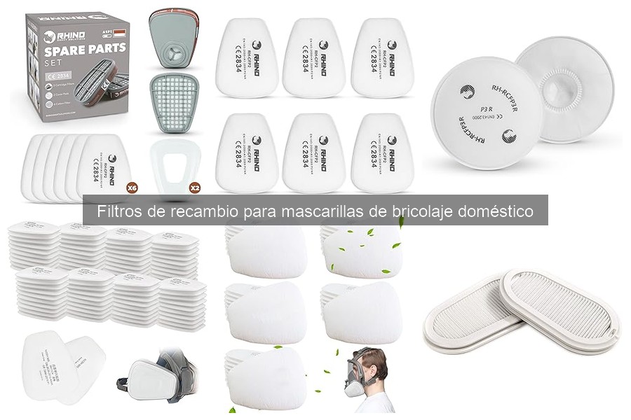 Alternativas a filtros de recambio para mascarillas de bricolaje