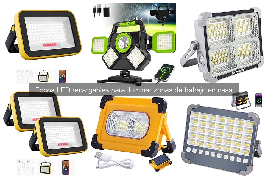 Alternativas a focos LED recargables para talleres