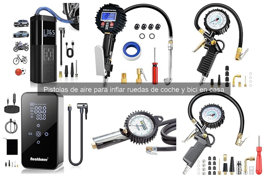Alternativas a pistolas de aire para inflar ruedas