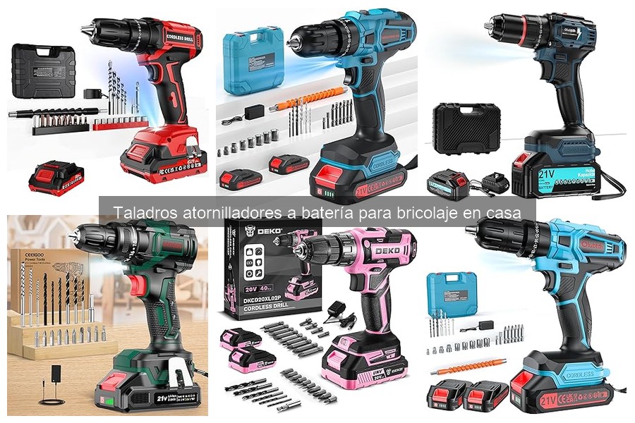 Alternativas al taladro atornillador a batería para bricolaje
