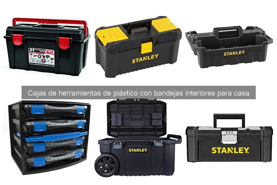Cajas de herramientas de plástico para principiantes en bricolaje