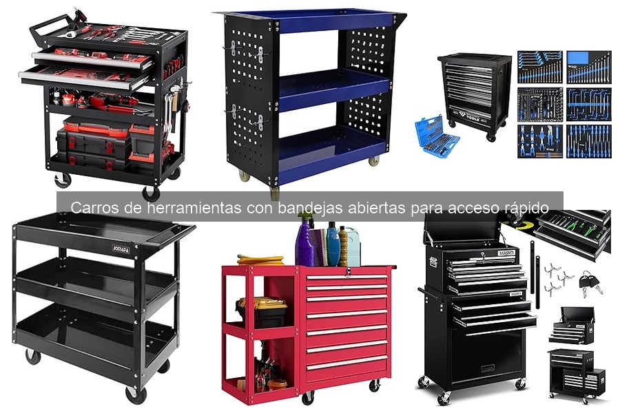 Capacidades de carga de carros de herramientas abiertos