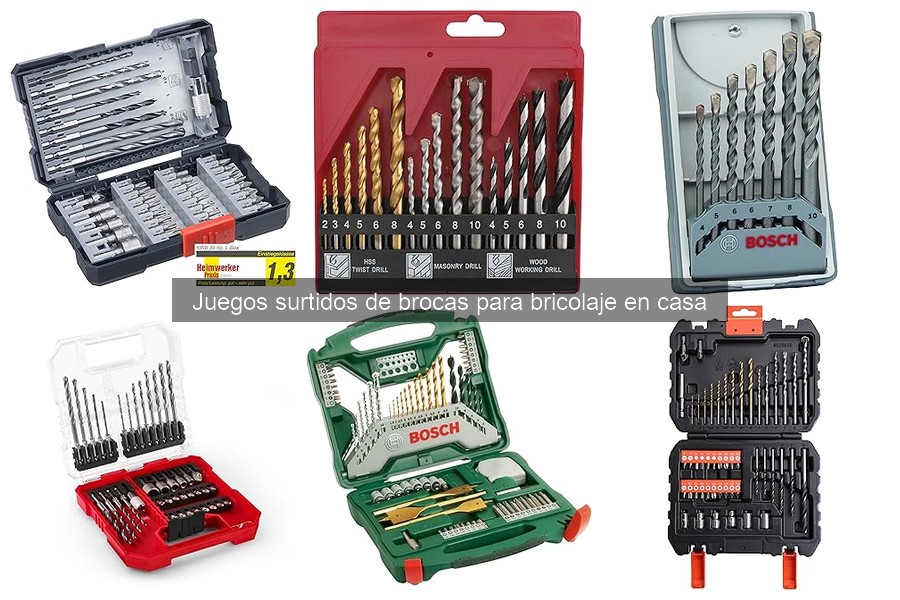 Características esenciales de juegos de brocas para bricolaje