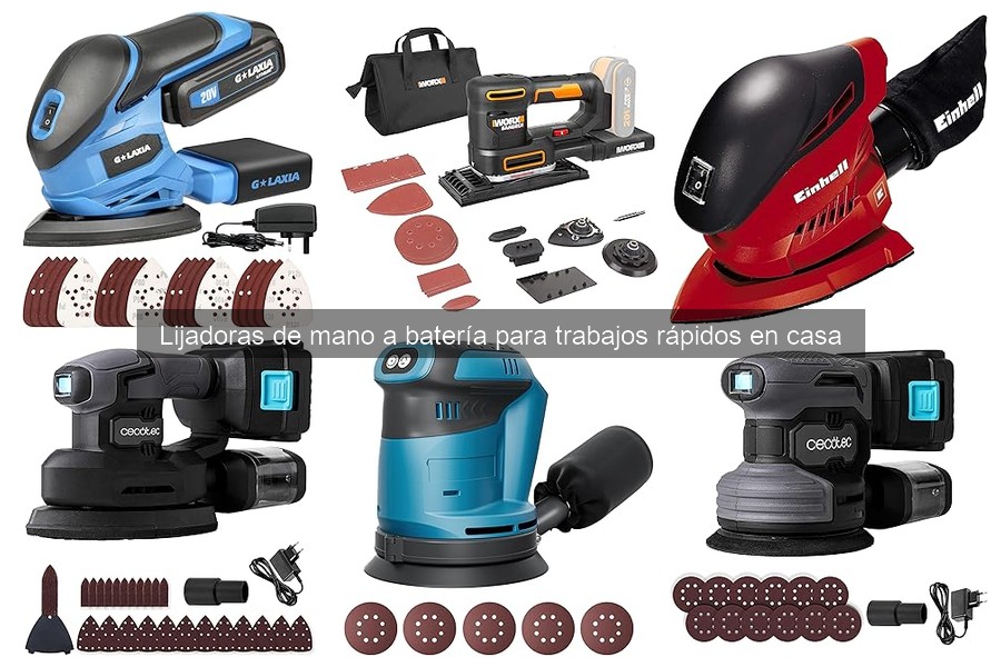Cómo elegir la mejor lijadora de mano a batería para bricolaje