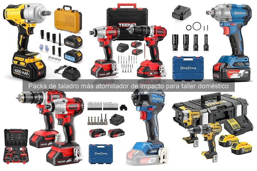 Cómo elegir un pack de taladro y atornillador de impacto