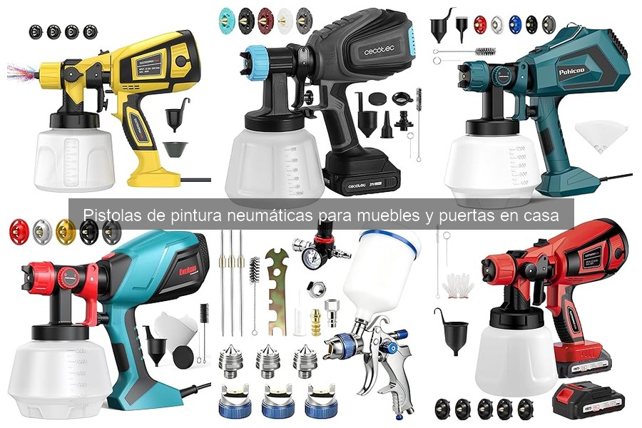 Cómo limpiar y mantener pistolas de pintura neumáticas