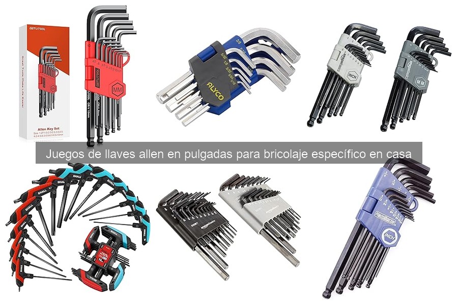 Cómo organizar un kit de herramientas con llaves allen en pulgadas