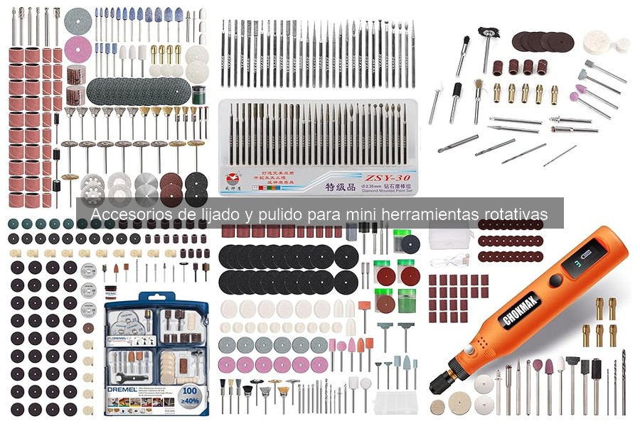 Cómo usar accesorios de lijado en mini herramientas rotativas