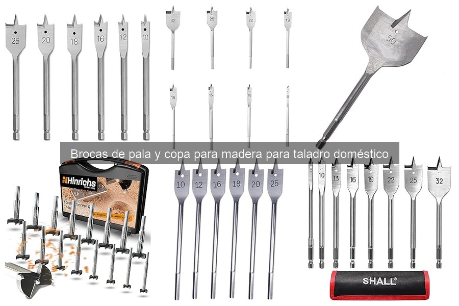 Cómo usar brocas de pala y copa para madera correctamente