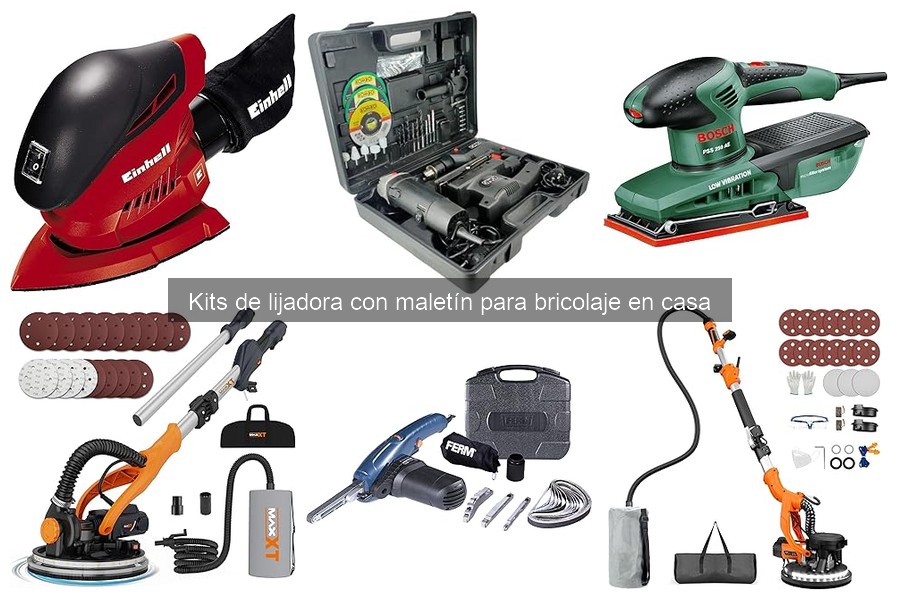 Cómo utilizar un kit de lijadora con maletín en casa