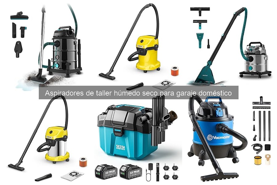 Comparativa: Aspiradores de taller húmedo/secas vs. domésticos