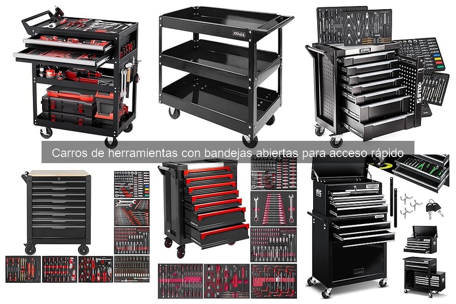 Comparativa: Carros de herramientas abiertos vs cerrados