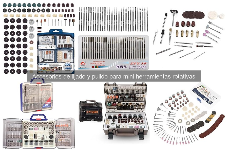 Comparativa de accesorios de lijado para mini herramientas rotativas