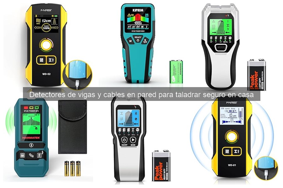 Comparativa de detectores de vigas y cables para taladrar