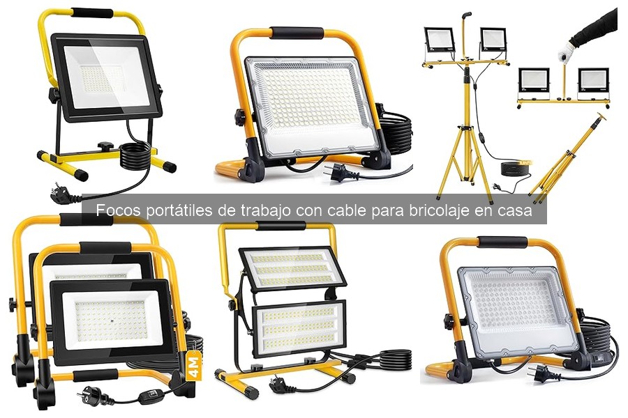 Comparativa de Focos Portátiles de Trabajo con Cable