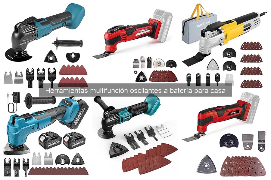 Comparativa de herramientas multifunción oscilantes a batería