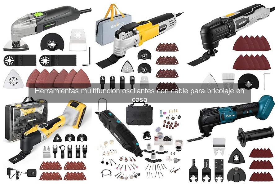 Comparativa de herramientas multifunción oscilantes para bricolaje
