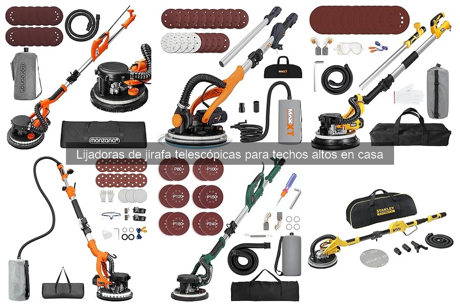 Comparativa de Lijadoras de Jirafa para Techos Altos