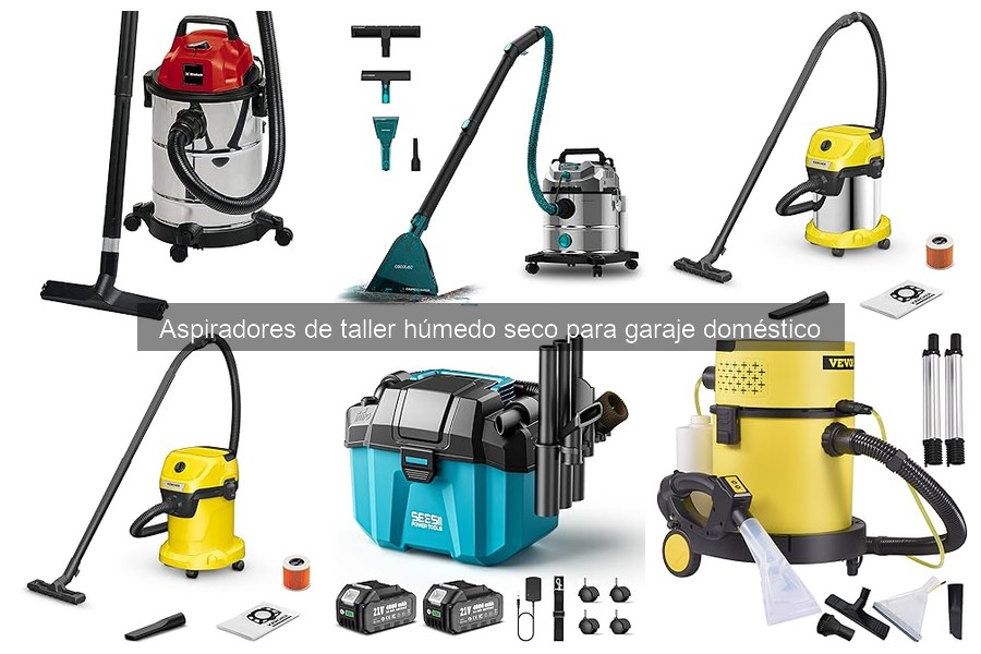 Comparativa de los mejores aspiradores de taller húmedo seco