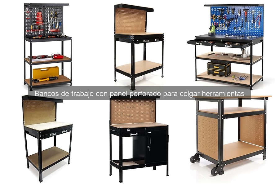 Comparativa de precios de bancos de trabajo con panel perforado