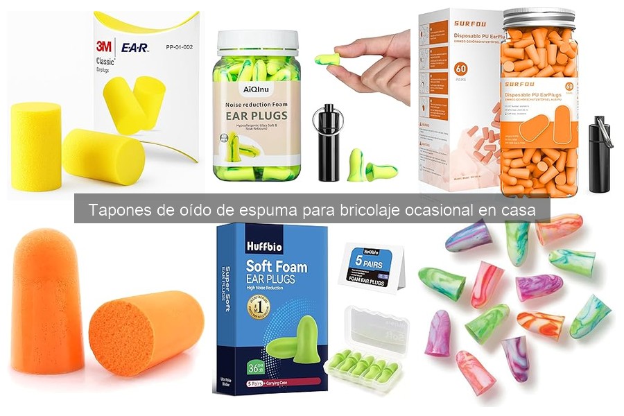 Comparativa de tapones de oído de espuma para bricolaje