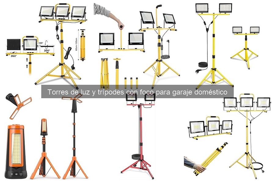 Comparativa de Torres de Luz LED y Halógenas para Garaje