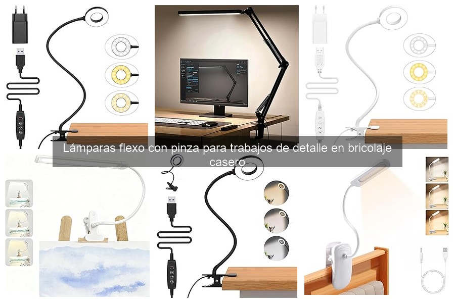 Comparativa: Lámparas flexo con pinza portátiles y fijas