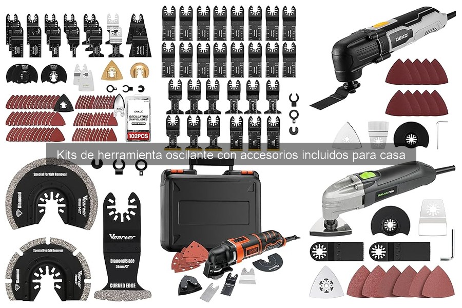 Compatibilidad de accesorios entre kits de herramientas oscilantes