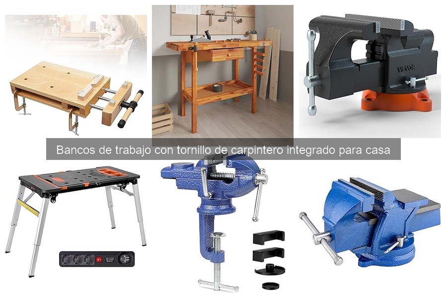 ** ¿Cuánto peso soporta un banco de trabajo con tornillo de carpintero?