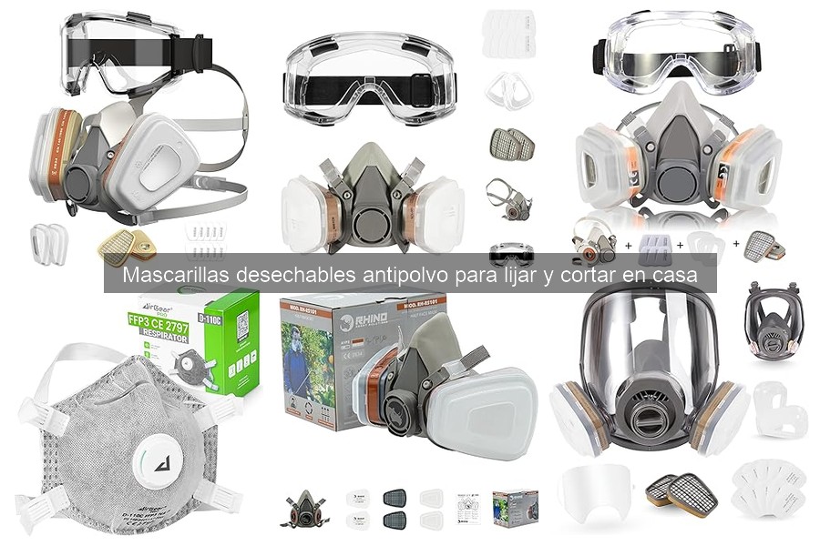 Cuidados de Mascarillas Desechables Antipolvo para Lijar