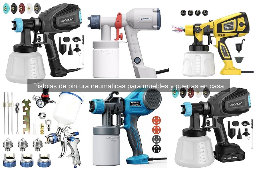 Diferencias entre pistolas de pintura neumáticas de alto y bajo volumen