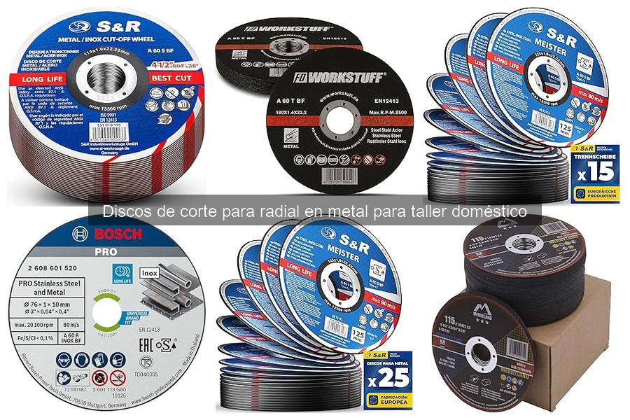 Discos de corte para radial en metal: características y usos