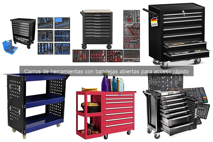 Dónde comprar carros de herramientas con bandejas abiertas