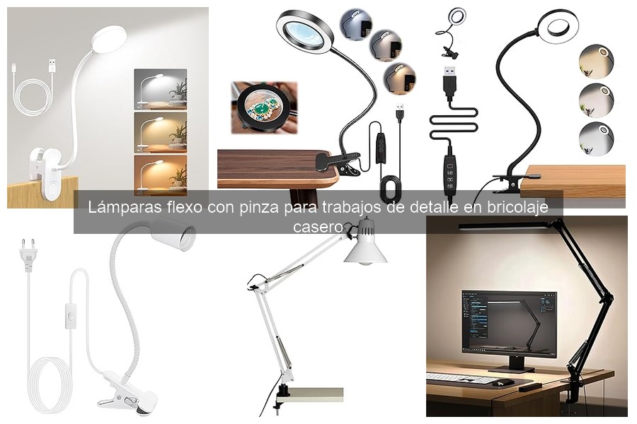 Efectividad de las lámparas flexo con pinza en bricolaje