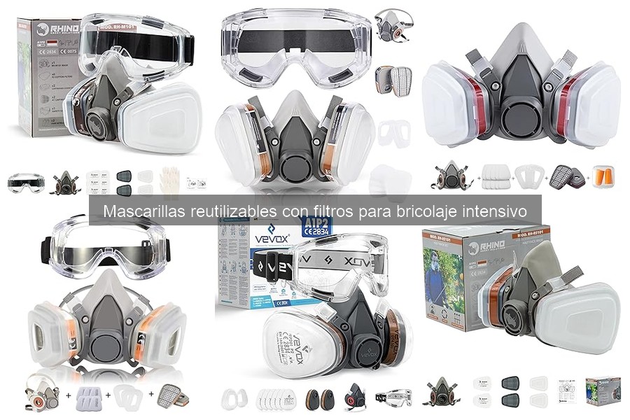 Filtros compatibles con mascarillas reutilizables para bricolaje
