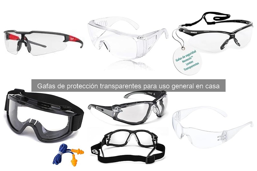Gafas de protección transparentes: características y usos