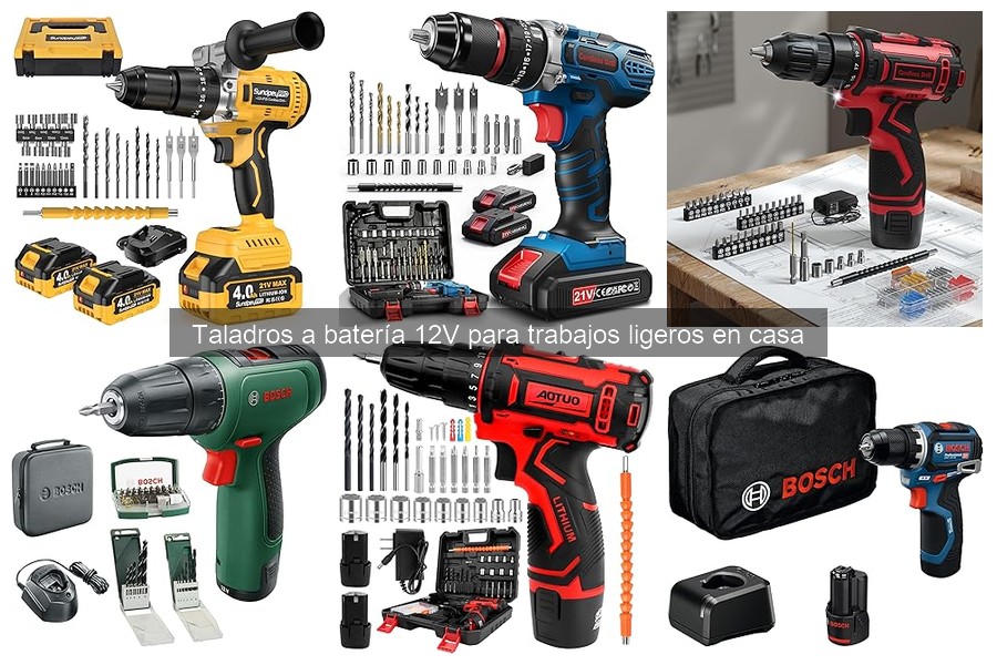 Guía de compra: Taladros a batería 12V para trabajos ligeros