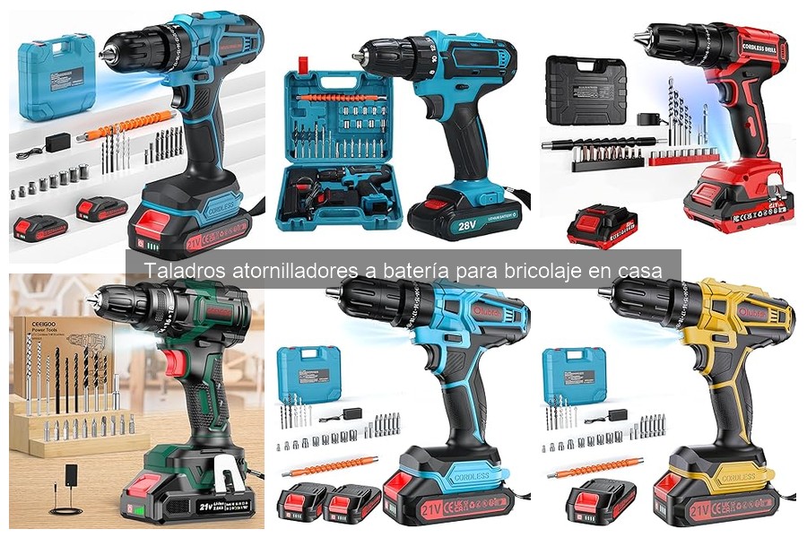 Guía para elegir taladros atornilladores a batería