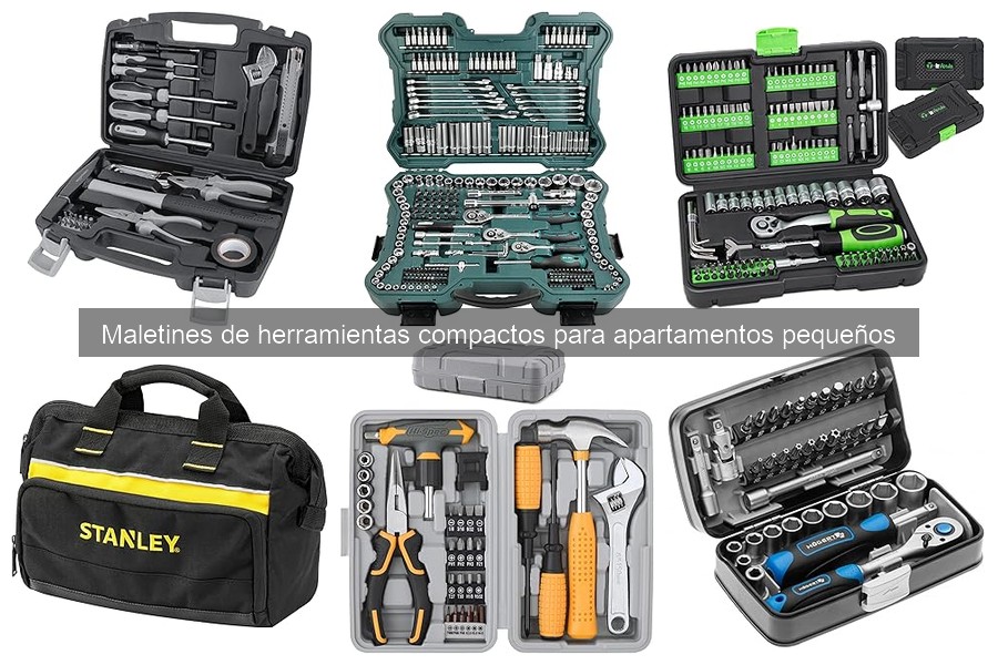 Herramientas esenciales en un maletín compacto para apartamento