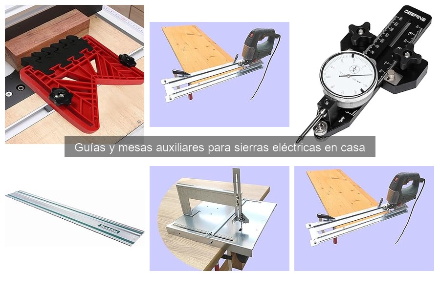 Instalación de guías y mesas auxiliares para sierras eléctricas