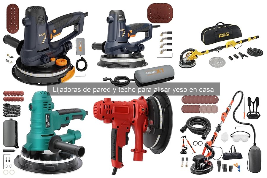 Instrucciones para usar lijadoras de pared y techo fácilmente