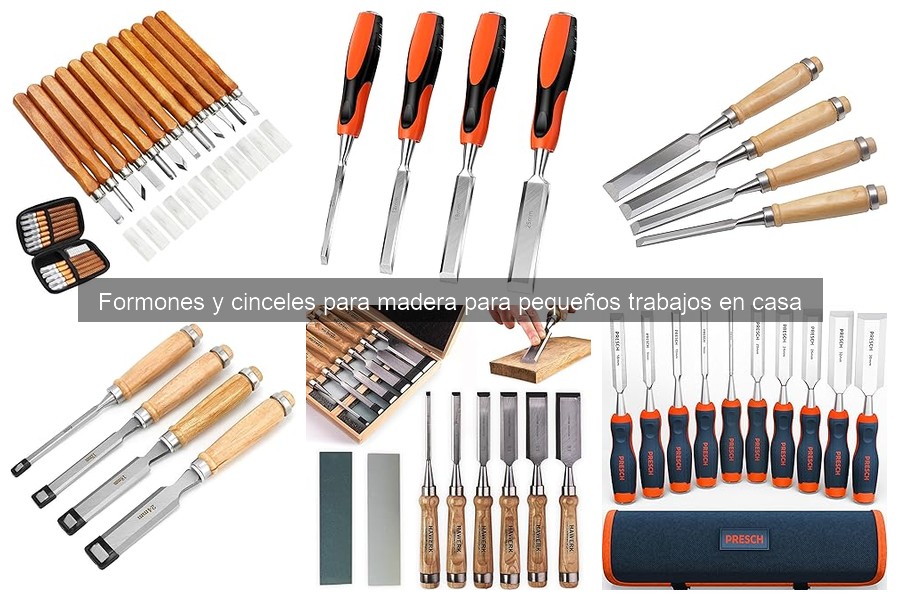 Kit básico de herramientas de carpintería: formones y cinceles